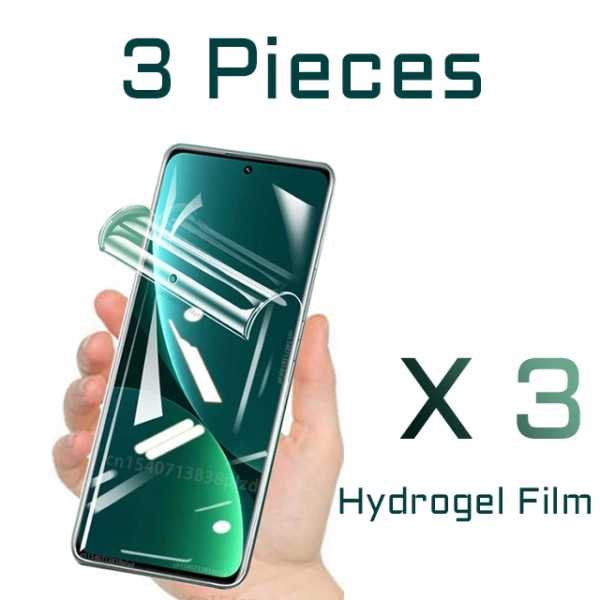 Hydrogel Film för Xiaomi Mi 12T Pro Skärmskydd Cover Böjd