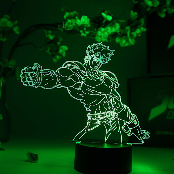 Jonathan Joestar Otaku Lampe – JoJo's Bizarre Adventure – Anime Lampe Figur Natlampe, 16 Farver RGB LED
