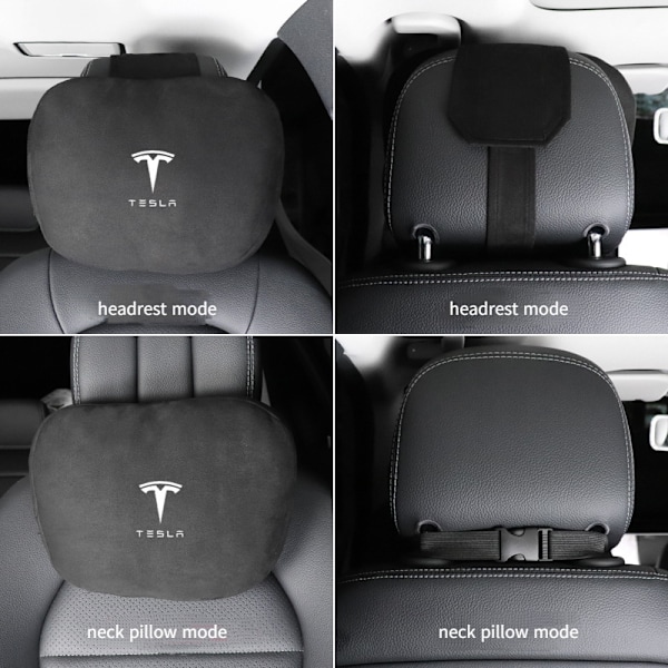 Passar till Tesla MODEL3/MODELY/MODELX nackstöd ländryggsstöd - Tesla [Gentleman Black] nackstöd/1