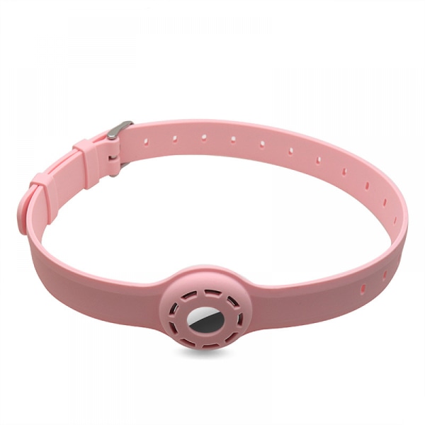 Hundhalsbandshållare AirTag katthalsband med 1 cover Pink