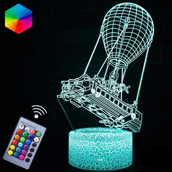 Battle Bus Nattlampa Lampor Battle Royale Fästning 3D Visio