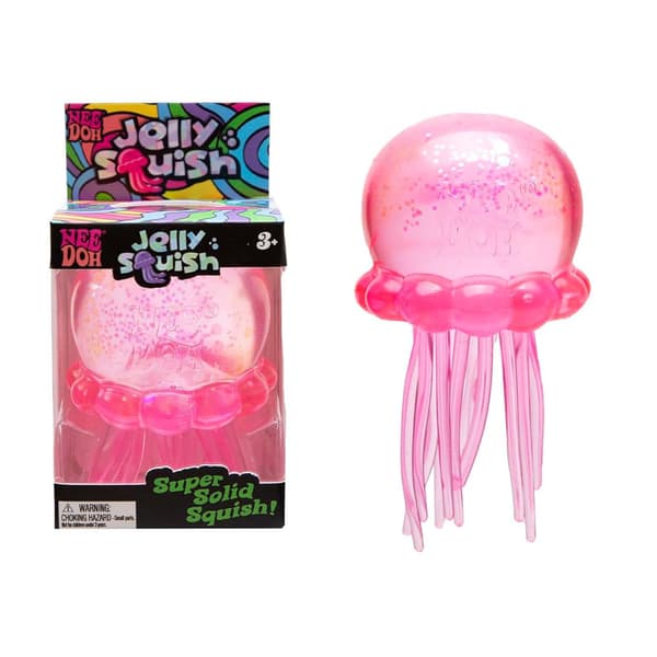NeeDoh Jelly Squish Stressbold, Super Solid Squishy Vandmands Fidget Legetøj, Sensorisk Squishy Legetøj til Angstlindring, Børn og Voksne 3+ pink