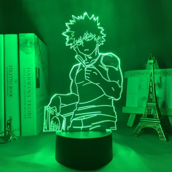 Nattlampe 3D LED Illusjonslampe Bakugo Katsuki Led Nattlampe