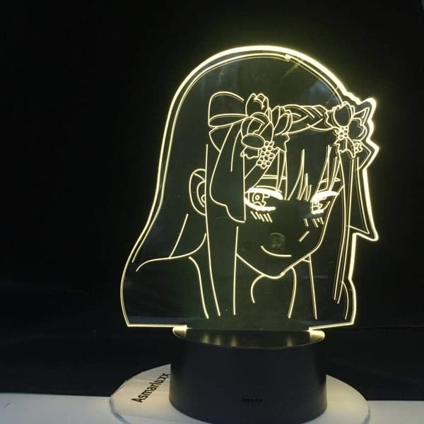 3D Illusion Lamp Anime Zero Two Figur Ny Nattlampa Barn C