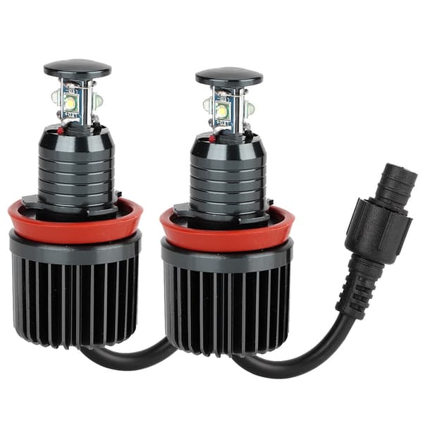 2 st För H8 40W Super Ljusa Angel Eyes Dimljus LED-lampor Passar för E91 E92 E93
