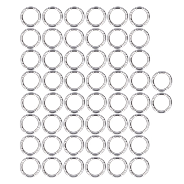 50 st Metallringar Hållbara Utsökta Multifunktionella Slitstarka Färgbeständiga Metall O-ringar för Väska Kläder Pärlor 15x3mm