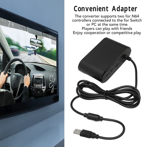 Spil Controller Konverter Multifunktion Understøtter HOME TURBO 2 i 1 Gamepad Konverter Adapter til Switch PC