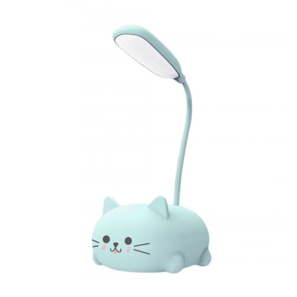 Barnlampa, LED-skrivbordslampa för barn, söt kattlampa skrivbordsaccessoar