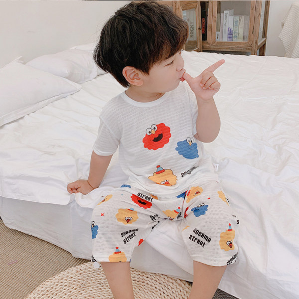 Toddler Unisex 2-delat pyjamas set, L (Happy Sesame)