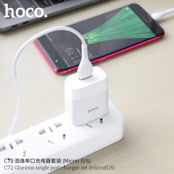 Hoco C72 Haoyi enkel portlader egnet for Android uni