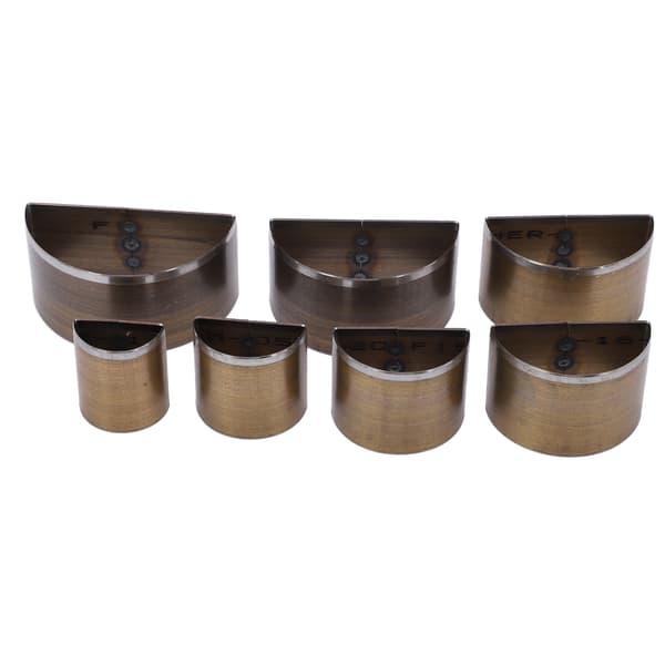 7PCS Læder Stanseform 20 til 50mm Håndværk Læder Stanseform Semicirkel Form Højhastigheds Stål Læder Skæredøre