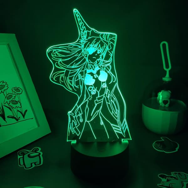 CLYARTPSAnime Evangelion 3D LED Lampe EVA-01 Test Type Figur