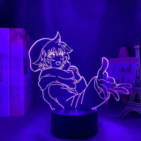 Shin Tsukimi Anime 3D Illusjon Nattlampe Hjem Rom Dekor Ac