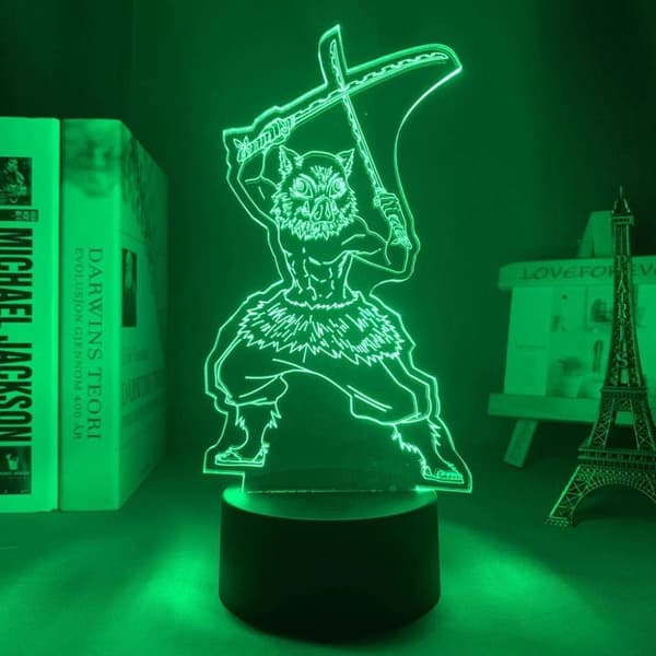 Anime Demon Slayer Inosuke Hashibira lampe Cool 3D Illusion N