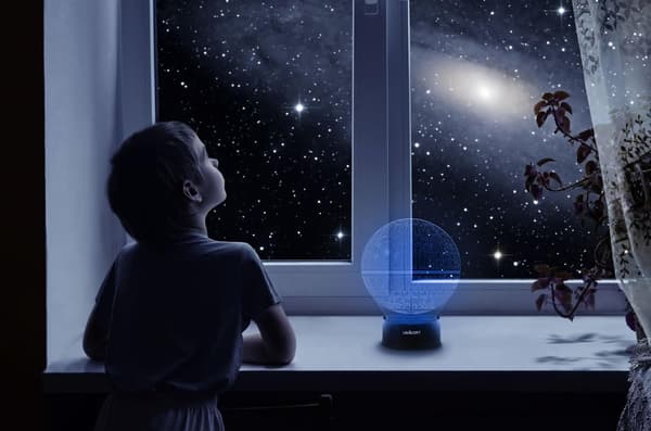 3D Lampe Illusjon Dødsstjerne Star Wars Lampe, Unik Bursdagsstjerne