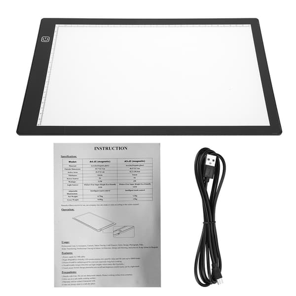 Kopieringsbräda A4 LED-ljus Transparent Animation Ritverktyg Kant A4-JC Magnetisk fållning