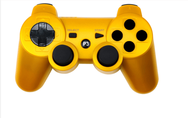PS3 Trådløs Controller, Professionel PS3 Gamepad, Touch Panel Yellow