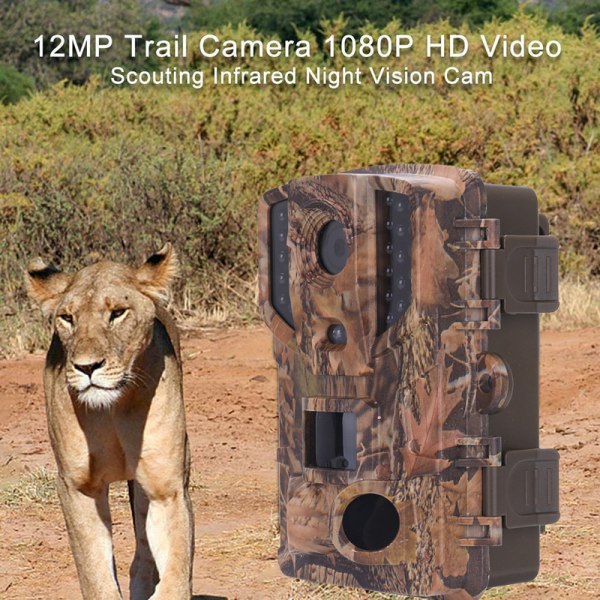 Spårkamera 16MP 1080P Jakt Kamera Vattentät med 3 PIR