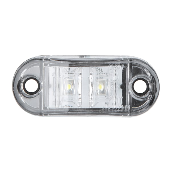 10 stk 2LED Sidelys Blinklys 10-30V Vanntett for Baklys Lastebil Hvit