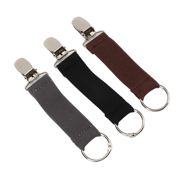 3 stk. Elastisk Hat Clip til Kvinder i Rustfrit Stål til Udendørsrejser, Hat Clip til Håndtaske, Rygsæk, Bagage, Sæt 1