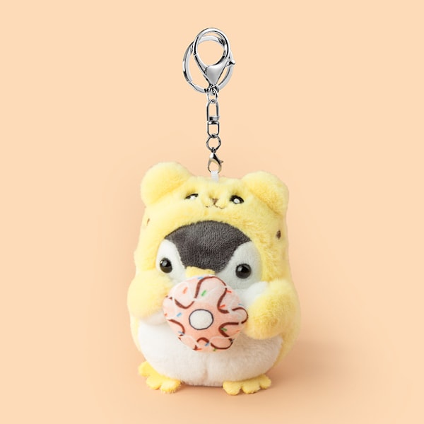 Plush nøgleringe kawaii nøglering små fyldte dyr, Tiger Pingvin, søde nøgleringe til rygsække, kawaii dyr. Tiger