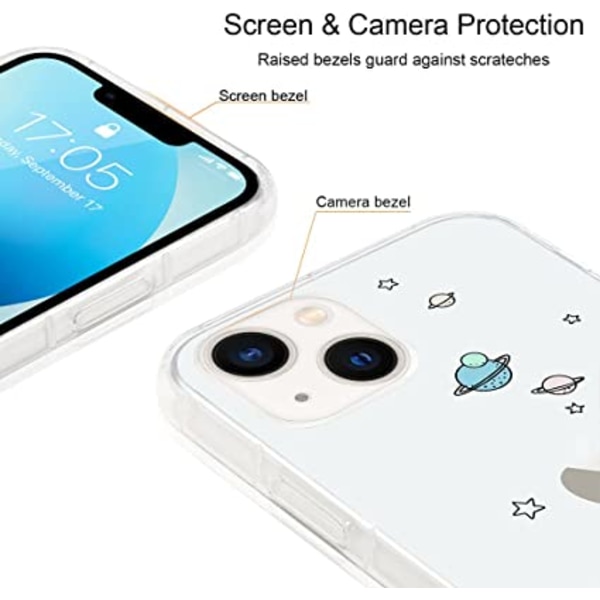 Kompatibel med iPhone 13 Skal Söt Astronaut Design Silikon