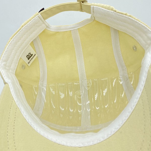 Platt topp keps herr och dam justerbar basebollkeps Blue