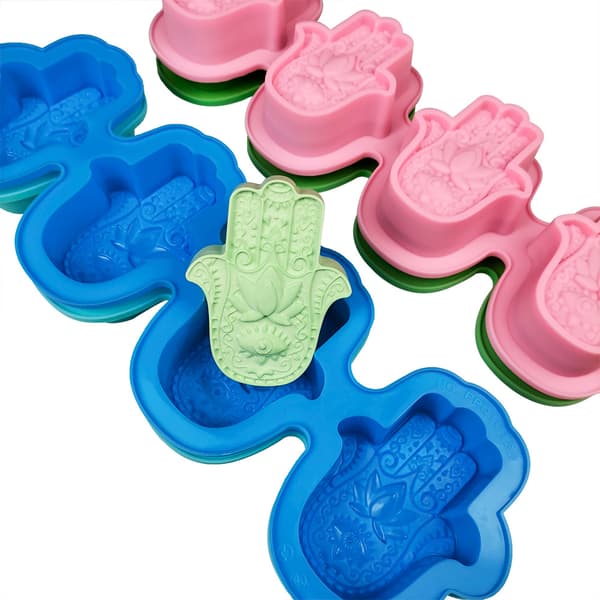 Lotus Hamsa Hånd Silikoneform Resin Epoxy Fatimas Hånd