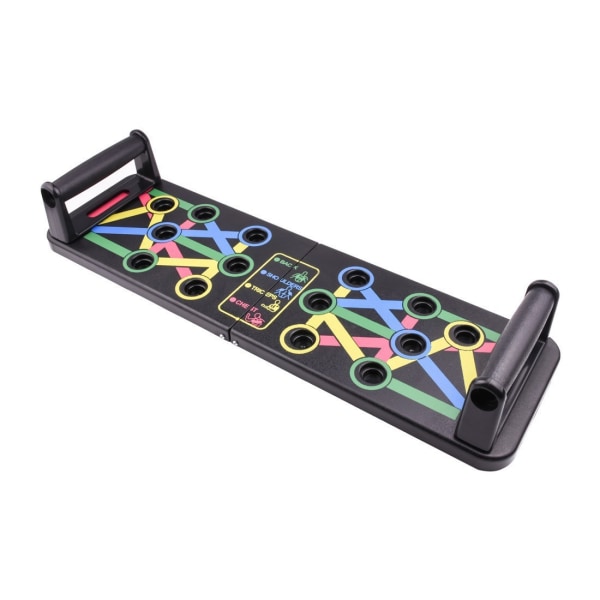 Push-up Bracket Board Folding Multi-funktionel 14-funktion Fitness Board Hjem Indendørs Sportsudstyr Abdominal Fitness