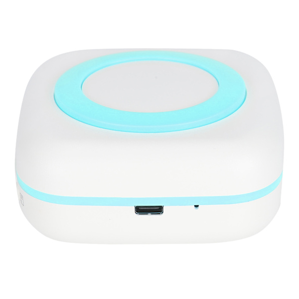 Mini Printer 200DPI Bærbar 8.8x8.5x3.7cm TypeC Termisk Printer med 800mAh Batteri (Blå)