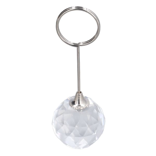 Plasskortholder Rund Form Lys Farge Bredt Brukt Stabil Robust Holdbar Bordnummer Stativ 9cm Rund Form