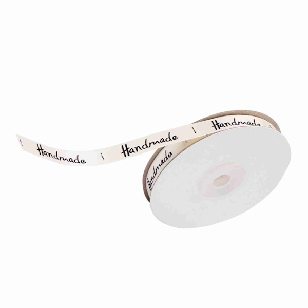 Handgjord bandinslagning satinband presentförpackning för hem/bröllopsdekoration (beige)