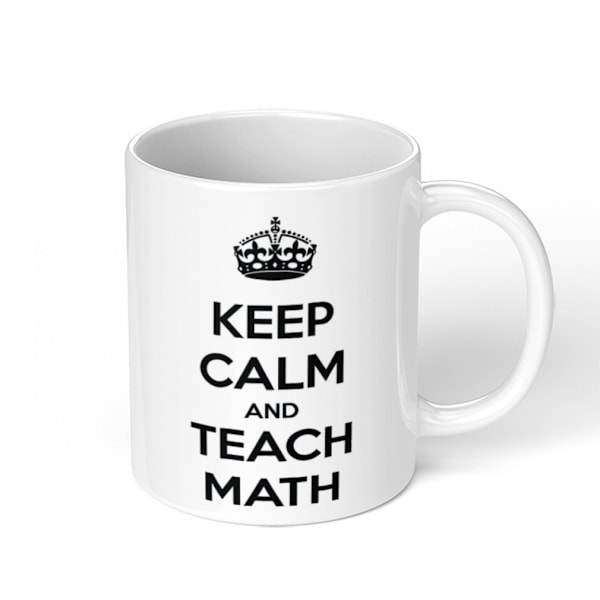 Bevar roen og undervise matematik. Lærer, skole - Kaffe Krus Af Heaven Creations 11 oz