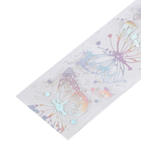1 rulle fjärilstejp för husdjur, mångsidig dekorationstejp för journaling och scrapbooking