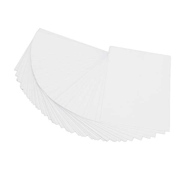 50 st vita kartongpapper stöd duplex utskrift snabb torkning tomma vykort för DIY-kort scrapbooking skärning prägling 250