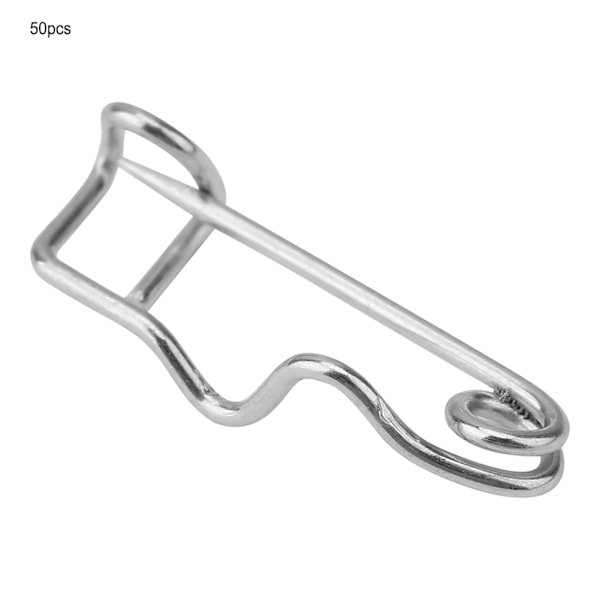 50 kpl metallisia turvakiinnittimiä, neulakiinnittimiä, rintaneulakiinnittimiä, lukitusneulakiinnittimiä, ompelutarvikkeita (22 mm)