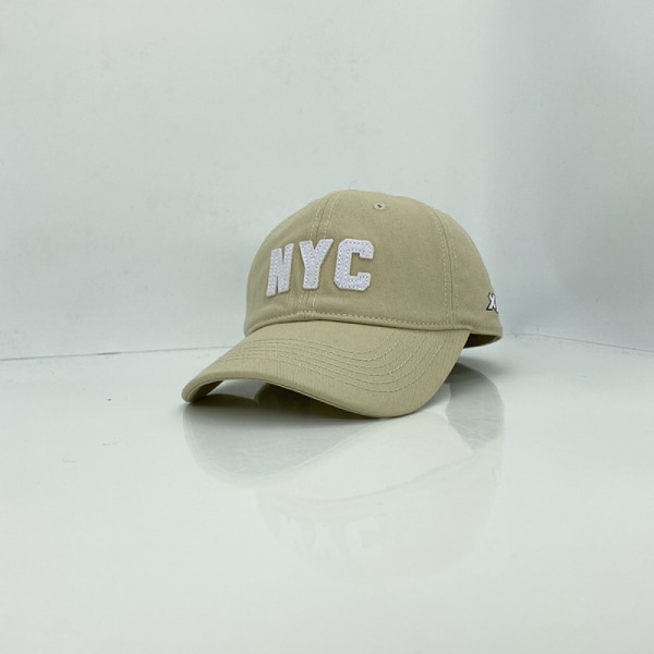 Hatt Broderade NYC-bokstäver Justerbar cap för män Khaki