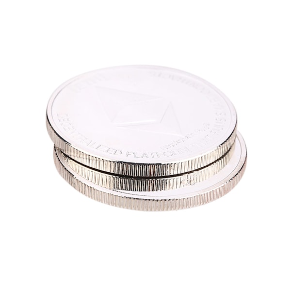 Samlarobjekt i metall, minnesmynt, souvenir, konstverkssamling (silver)