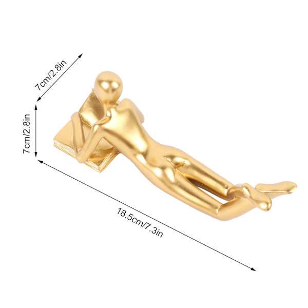 Tænker Skulptur Moderne Abstrakt Tænker Statue Gangbord Stue Harpiks Læser Stil Ornament Læser B
