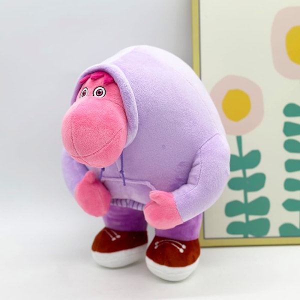 Inside 2 Plysch, Stoppade Figurer Dockor Ångest Förlägenhet Ennui Plyschdjur Leksak för Filmfans, Bra Födelsedag Påsk för Pojkar Flickor Fans Purple