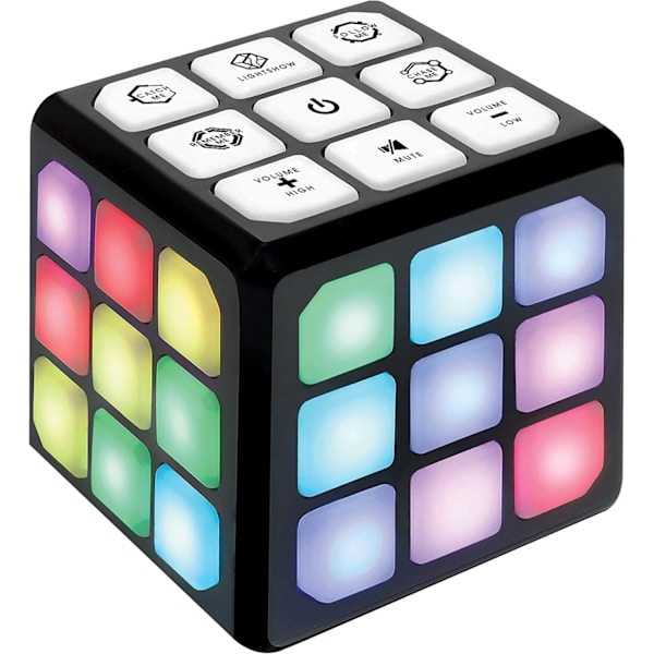 Fingers Flashing Cube Elektroniskt Minne & Hjärnspel | 4-i-1 Handhållet Spel för Barn | Rolig Presentleksak för Barn 6-12 År Gamla