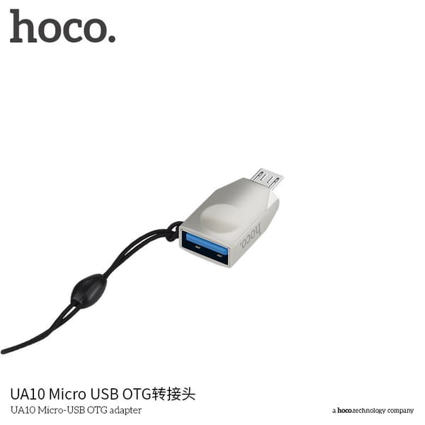 hoco. UA10 Sink Alloy Micro til USB Mobiltelefon OTG Adapter