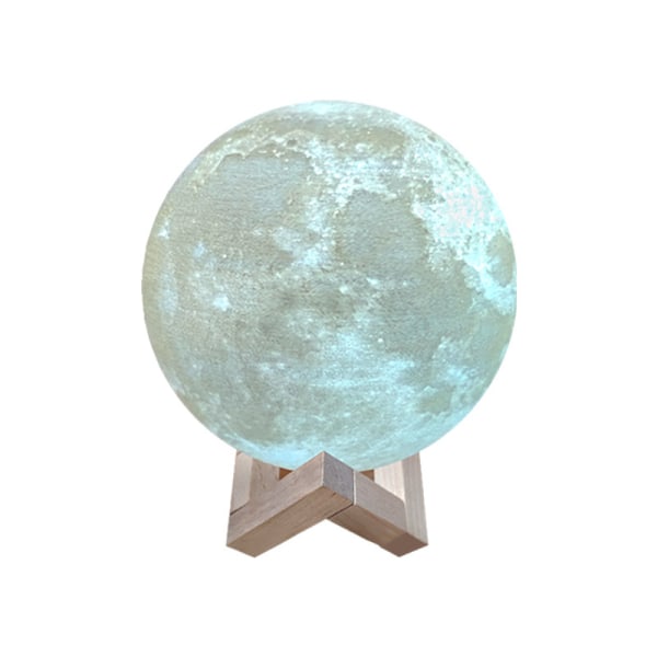 Lampa - Moon Lamp 15 cm / Nattlampa - Månlampa - Justerbar färg multifärg 12CM