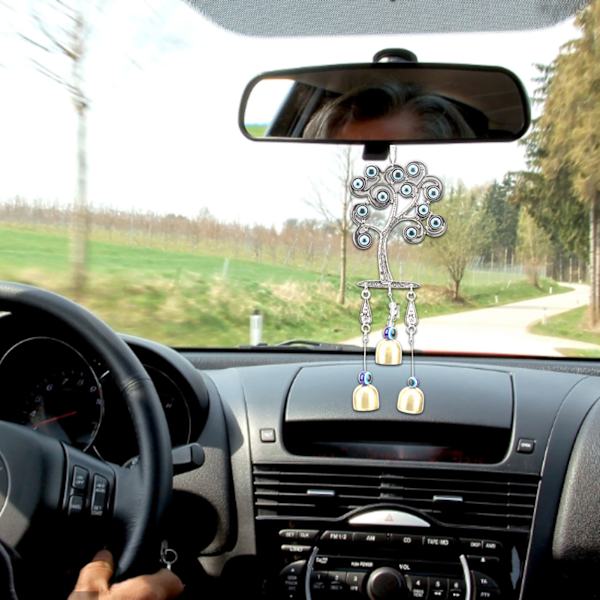Puu sininen paha silmä riipus onnenamuletti metalli lasi kannettava paha silmä seinävaate paha silmä sisustus autoon toimistoon