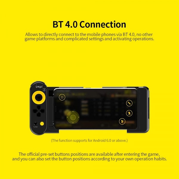 iPega PG-9167 BT 4.0 Trådløs Gamepad Strækbar Spilcontroller