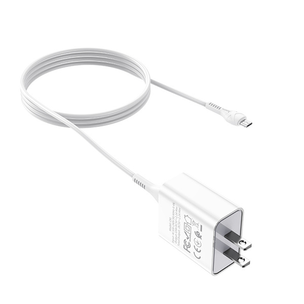 hoco. C81 enkelportsladdare US-standard för Android univer