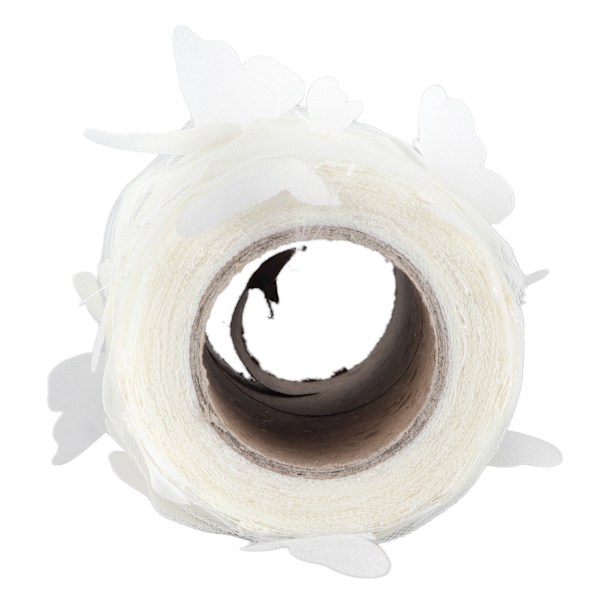 Tulle Rulle Syning Färgglada Nät Garn Rulle DIY Hår Tillbehör Material Rem Tulle RulleOff White