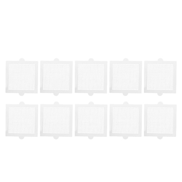 10 stk engangsbrukbare hårstoppere, flerbruks, effektive, firkantede, vanntette, sterke klebende engangsbrukbare dusjavløp for baderom 10,5 cm/4,1 tommer