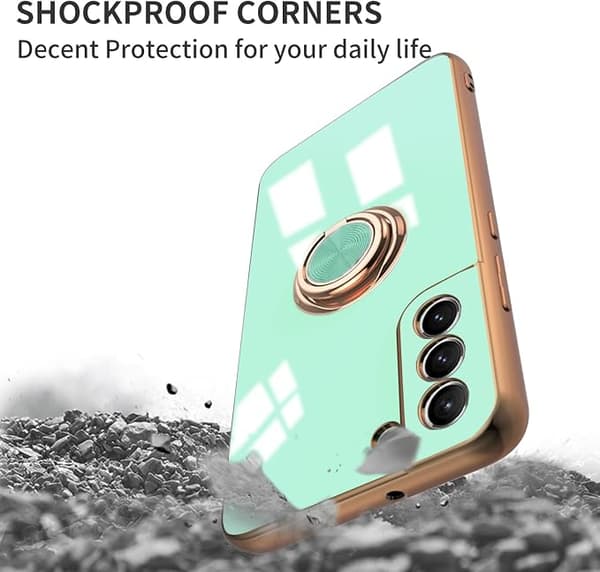 Kompatibel med Samsung Galaxy S21 FE Cover med Ringholder