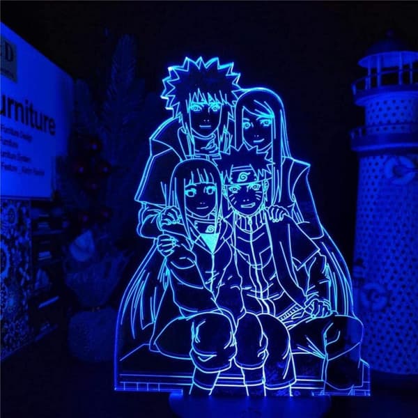 Naruto Kakashi Uchiha Sasuke 3D Illusion Natlampe Sm